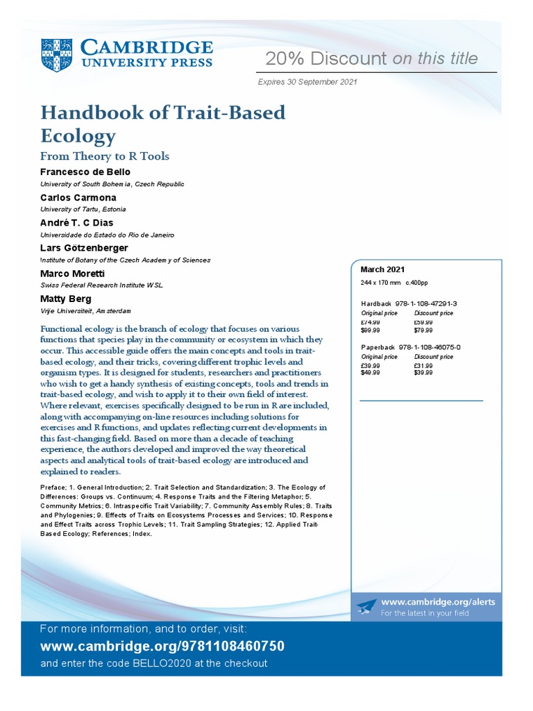 Discount Book PDF Ecology Biogeochemistry