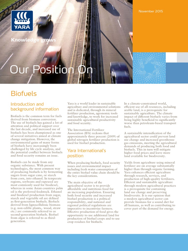 Biofuels: Balancing Food Security and Climate | PDF | Biofuel | Agriculture