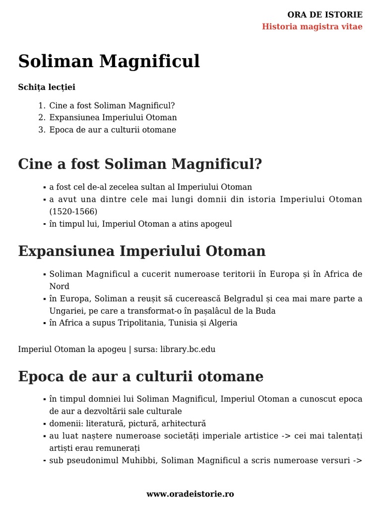 Soliman Magnificul | PDF
