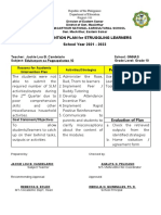 Intervention Plan SY 2021-2022