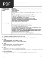 Volumetric Analysis - Acids Bases HL