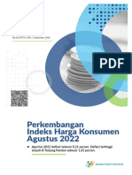 Inflasi Per Agst 2022