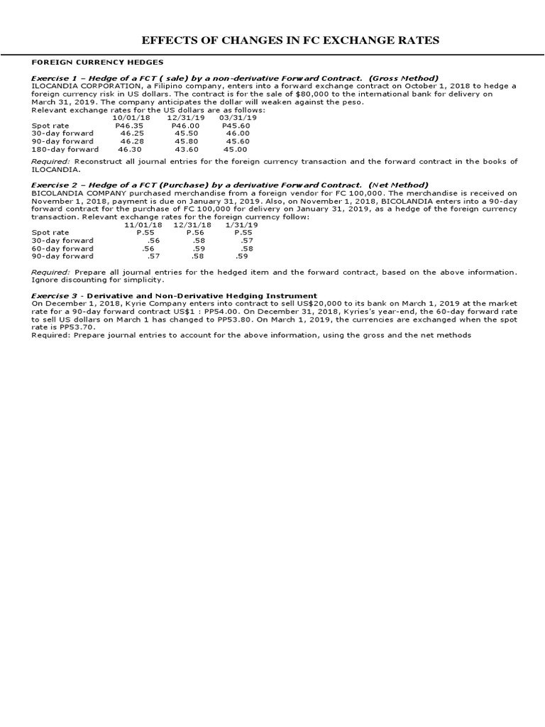 Unit 3 Hedging Instrument PDF