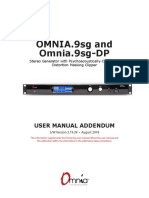 Omnia_9sg_Stereo_Generator_Manual Addendum_C1815070