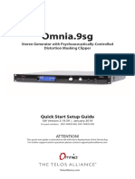 Omnia9sg Broadcast Stereo Generator Quick Start Guide C19515018
