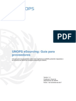 UNOPS ESourcing Guia para Proveedores