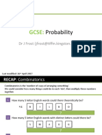 GCSE Probability Sanela
