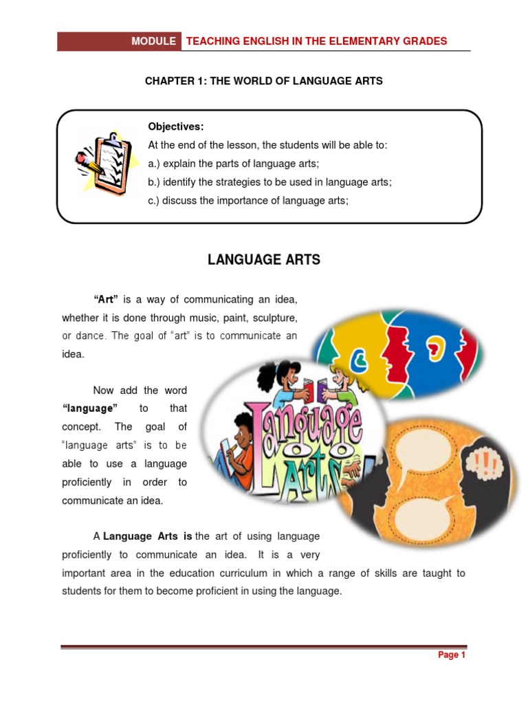 Chapter 1 Teaching English in The Elementary Grades | PDF | Reading ...