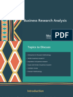 Business research analysis