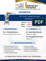 3D Live Laparoscopic Workshop Registrations Open