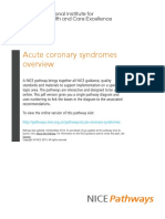 Acute Coronary Syndromes Acute Coronary Syndromes Overview