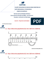 Exercícios de Leitura de Paquímetro | PDF | Metrologia
