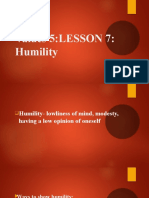 Values 5-Lesson 7-Humility