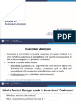 Customer Analysis Lecture