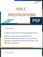 SDLC - System Specifications