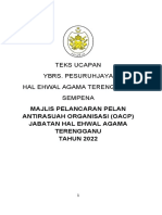 Teks Ucapan Majlis OACP PJ