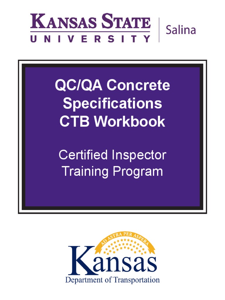Concrete Spec CTB Workbook | PDF | Quality Assurance | Concrete