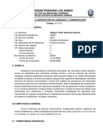 Modelo Silabu Lenguaje y Comunicación-Medicina Humana-202i