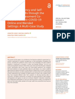 Students' Agency and Self-Regulated Skills Through The Lenses of Assessment Co-Creation in Post-COVID-19 Online and Blended Settings