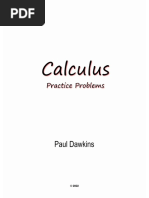 Calculus Problems