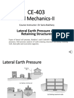 CE-403 Lateral Earth Pressure Lec 1 PDF
