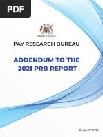 Addendum to the 2021 PRB Report