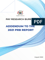 Addendum to the 2021 PRB Report