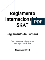 Reglamento Internacional de Skat