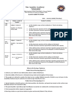 Classroom Substitution January 5 2023