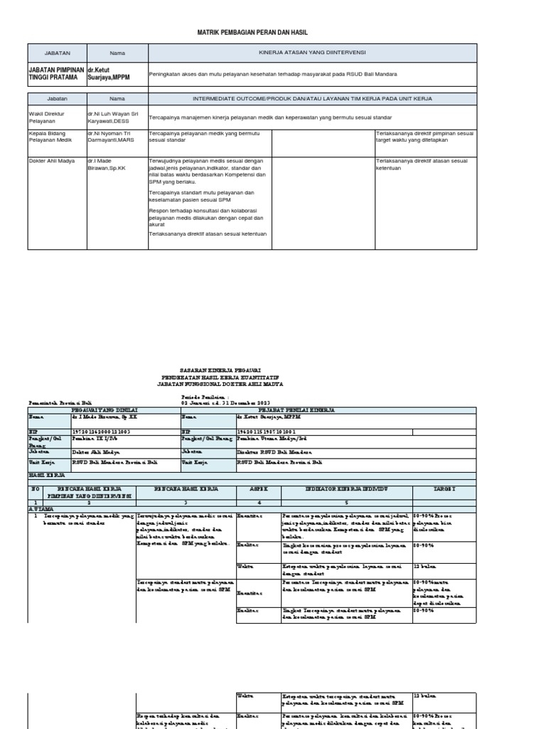 SKP DR Birawan (Permen 6) 2023 Fix - Organized | PDF