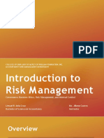 Risk Management Limuel Dela Cruz