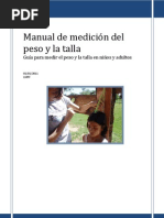 Manual Medición de peso y talla