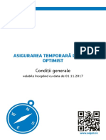 Conditii Generale de Asigurare Produs Optimist