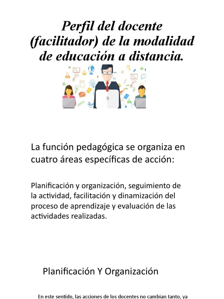 Perfil del Docente Facilitador en Línea | PDF | Enseñando | Maestros