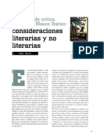 Consideraciones sobre la crítica a Vicente Blasco Ibáñez