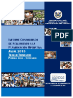 Informe Seguimiento A La POA 3er Trimestre 2015