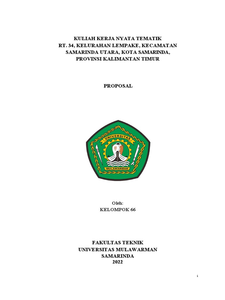 Proposal KKN 51 Universitas Mulawarman | PDF | Seni | Komputer