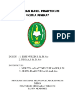 Sampul Laporan Praktikum Kimia Fisika & Dokumentasi