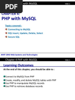 Chapter 4 PHP With MySQL