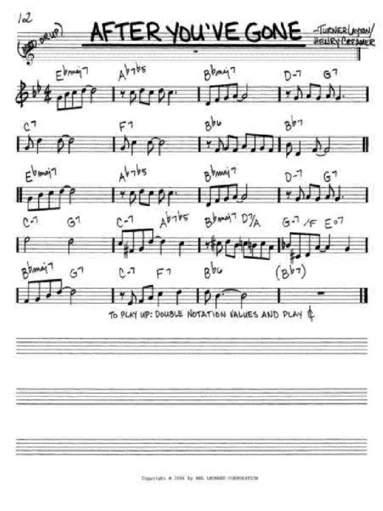 After You've Gone PDF