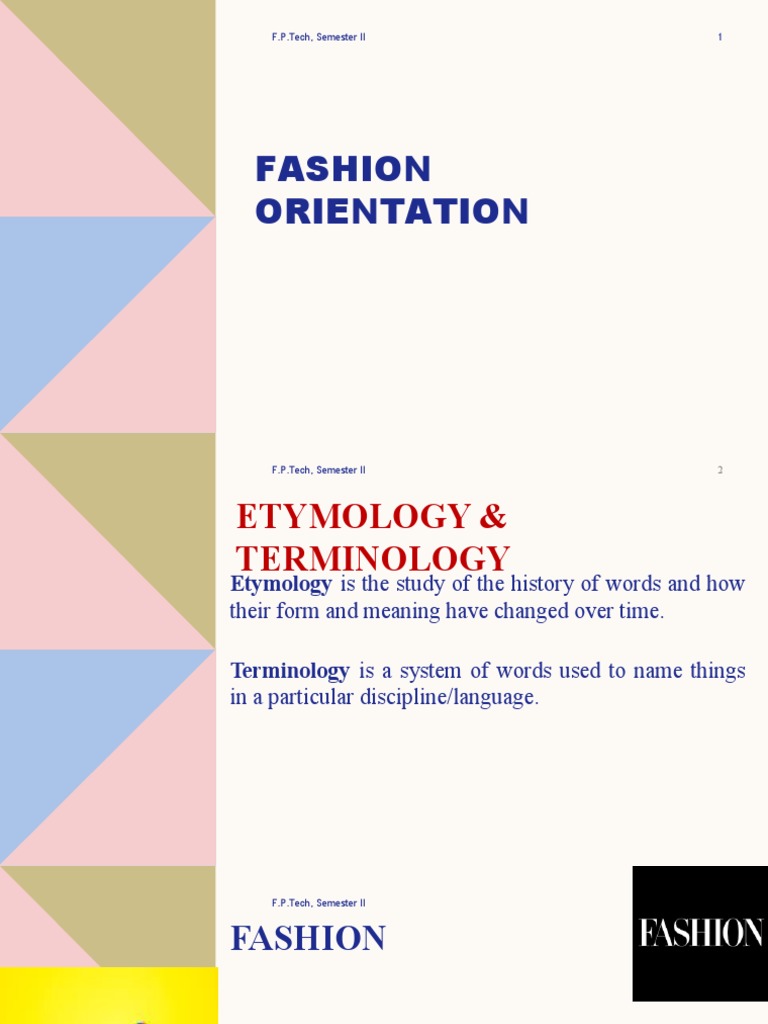 Session 23 Terminologies & Apparel Categories PDF Swimsuit