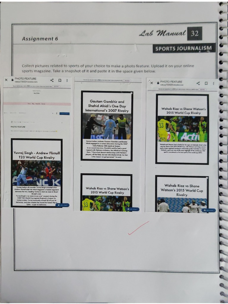 Sports Feature Sports Journalism Bachelors of Journalism and Mass