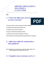 Actividades de Ampliación y Refuerzo Lengua Castellana 2º Eso