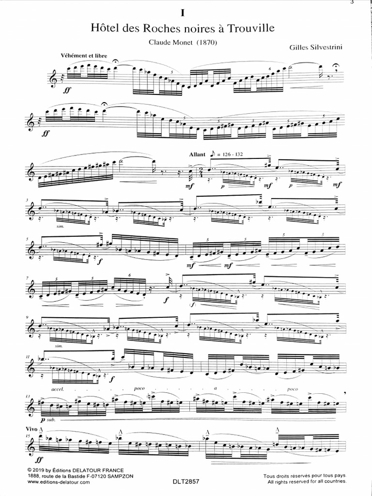 Silvestrini Six Études | PDF | Impressionism | Musicology