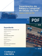 Balança Comercial Do Estado Do Pará - Jan - Abr 2022