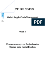 Lecture Notes: Global Supply Chain Management