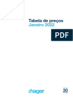 Hager - Tabela PVP 2022