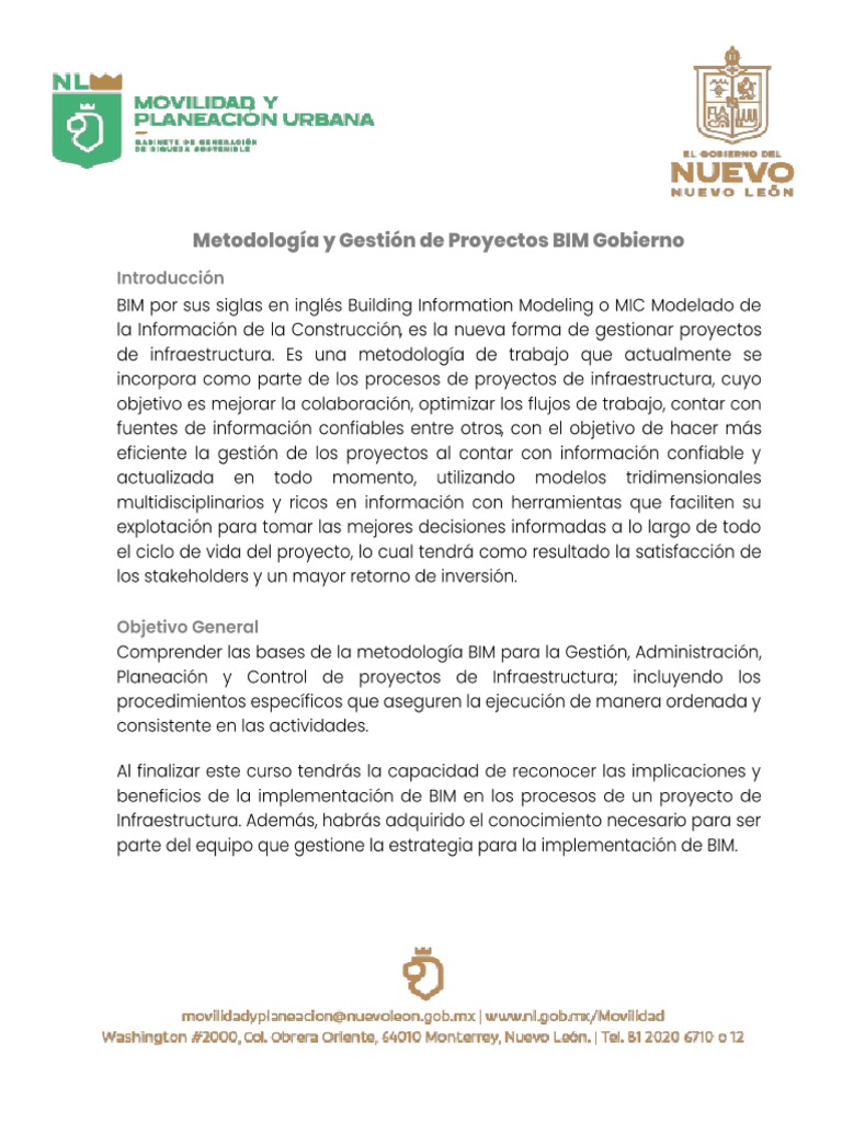 Taller Metodologia y Gestion de Proyectos Bim | PDF | Arte