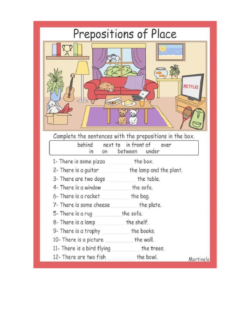 Preposition of Place | PDF