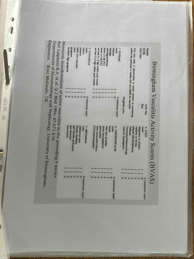 Vasculite Sistemice Clasificare | PDF